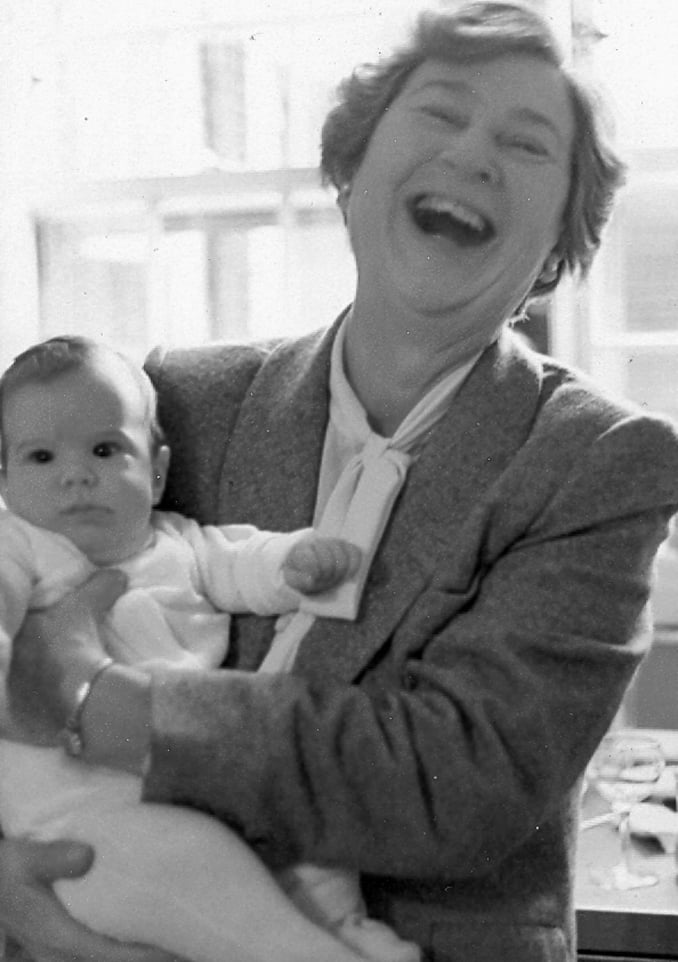 eleanore bennett holding baby